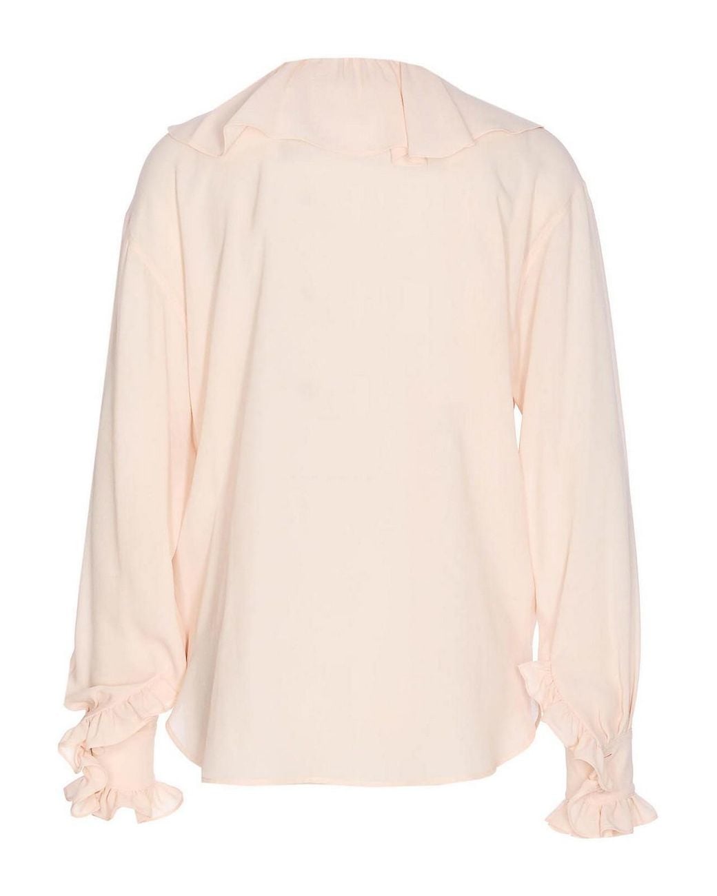 McQueen Pink Pleated Blouse
