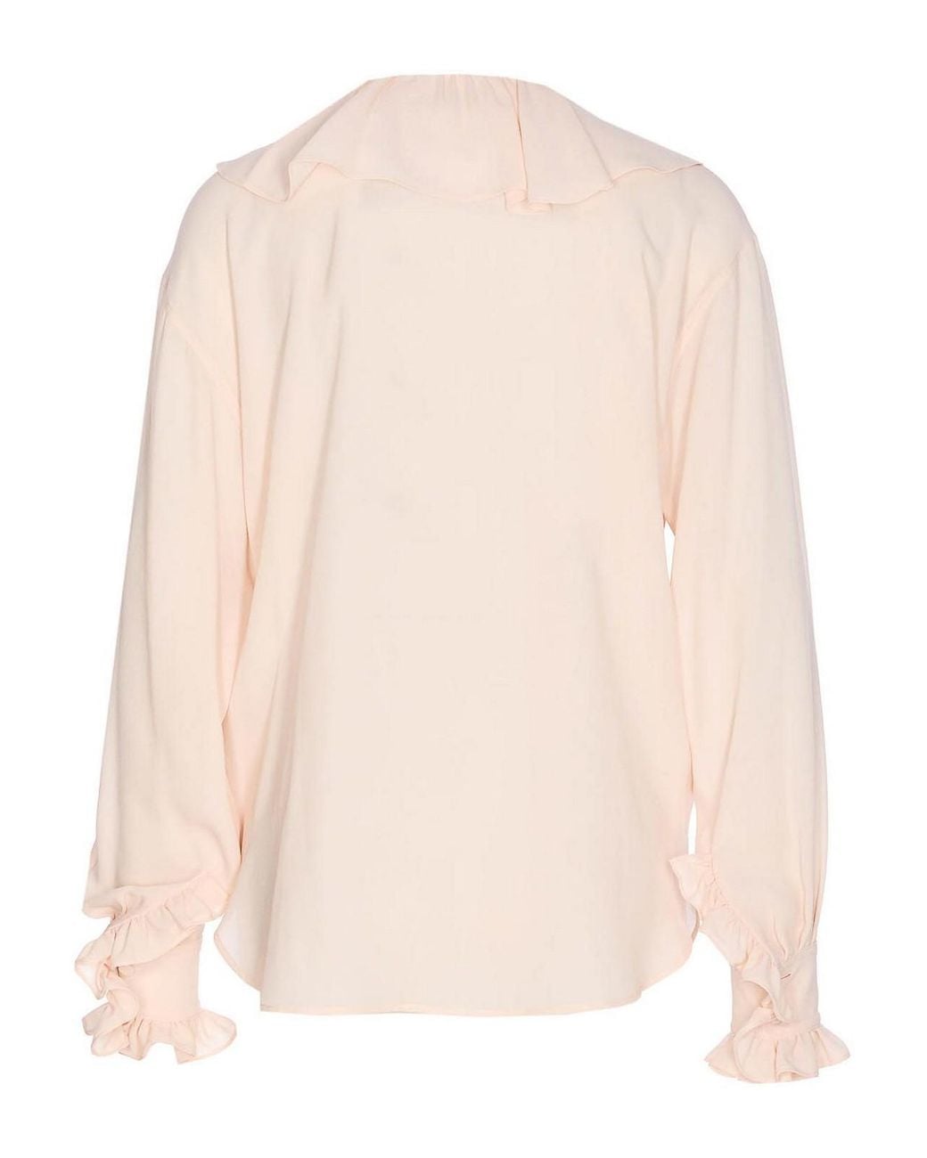McQueen Pink Pleated Blouse