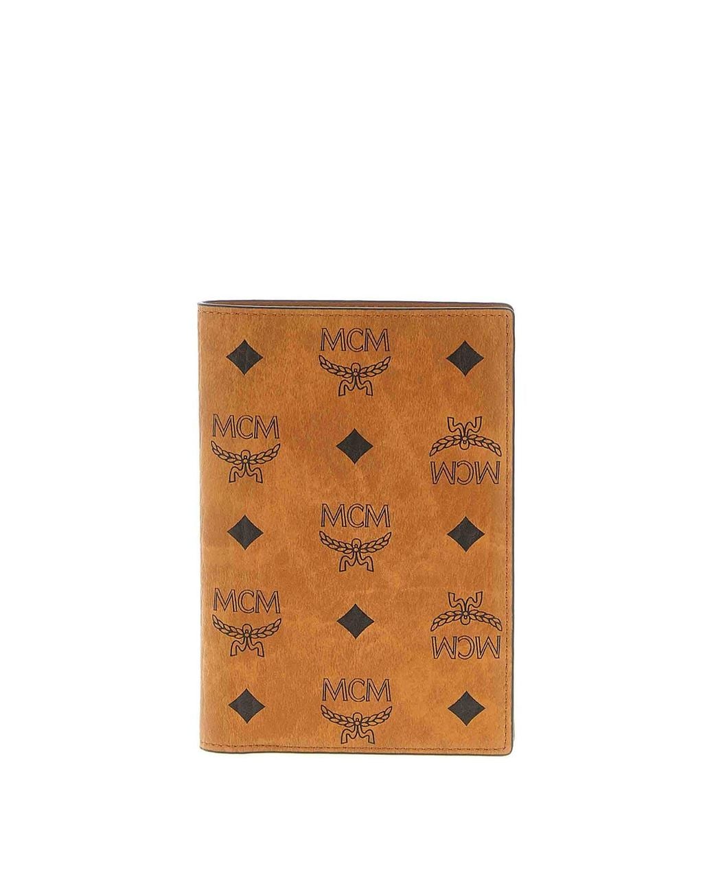 MCM Brown Ottomar Passport Holder for men