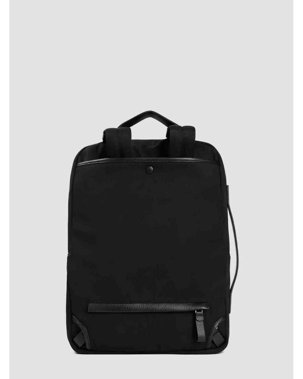 Giorgio Armani Black Polyester Backpack for men
