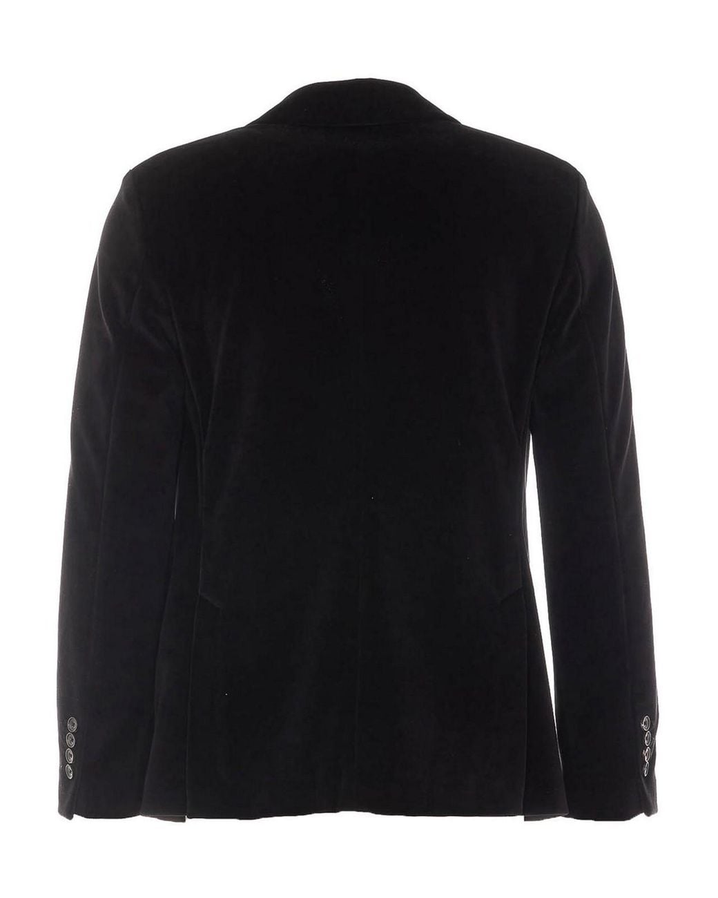 Circolo 1901 Black Velvet Single Breasted Button Jacket for men