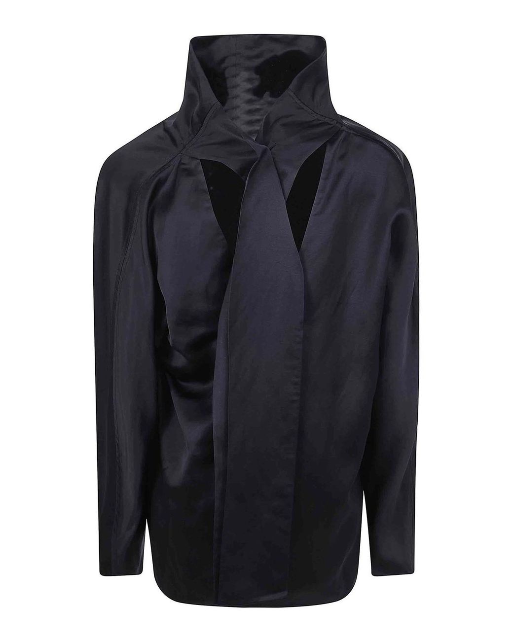 Totême  Blue Cowl Neck Blouse