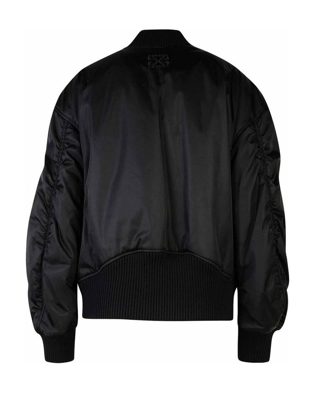 Off-White c/o Virgil Abloh Black Off- 'Ny' Polyamide Bomber Jacket