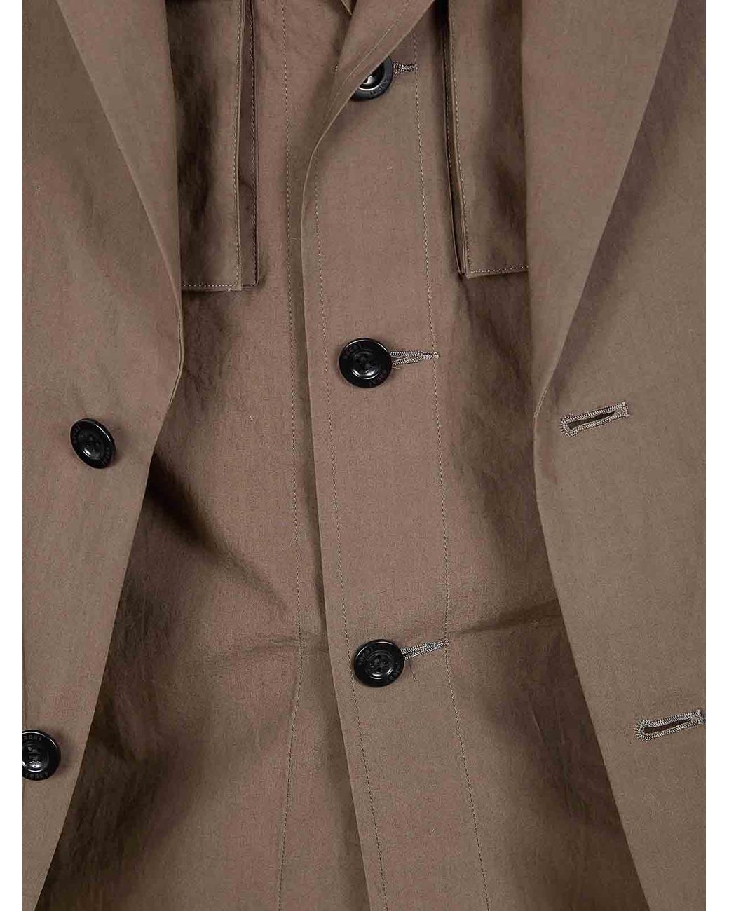 Sacai Brown Cotton Typewriter Jacket for men