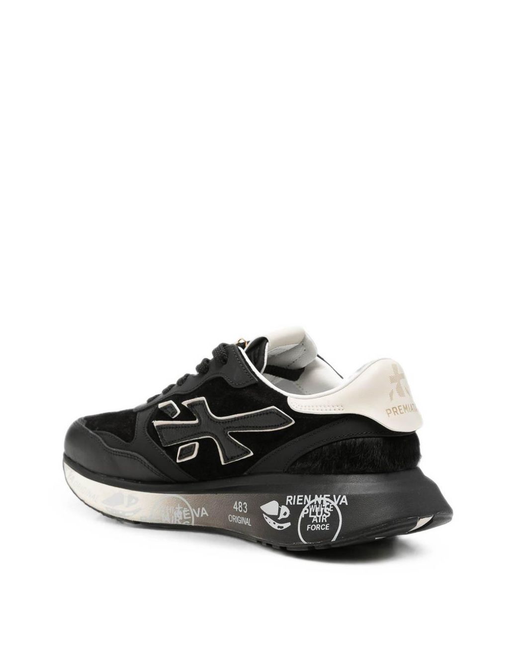 Premiata Black Logo Sneakers