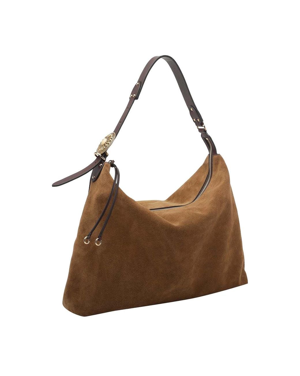 Etro Brown Suede Shoulder Bag