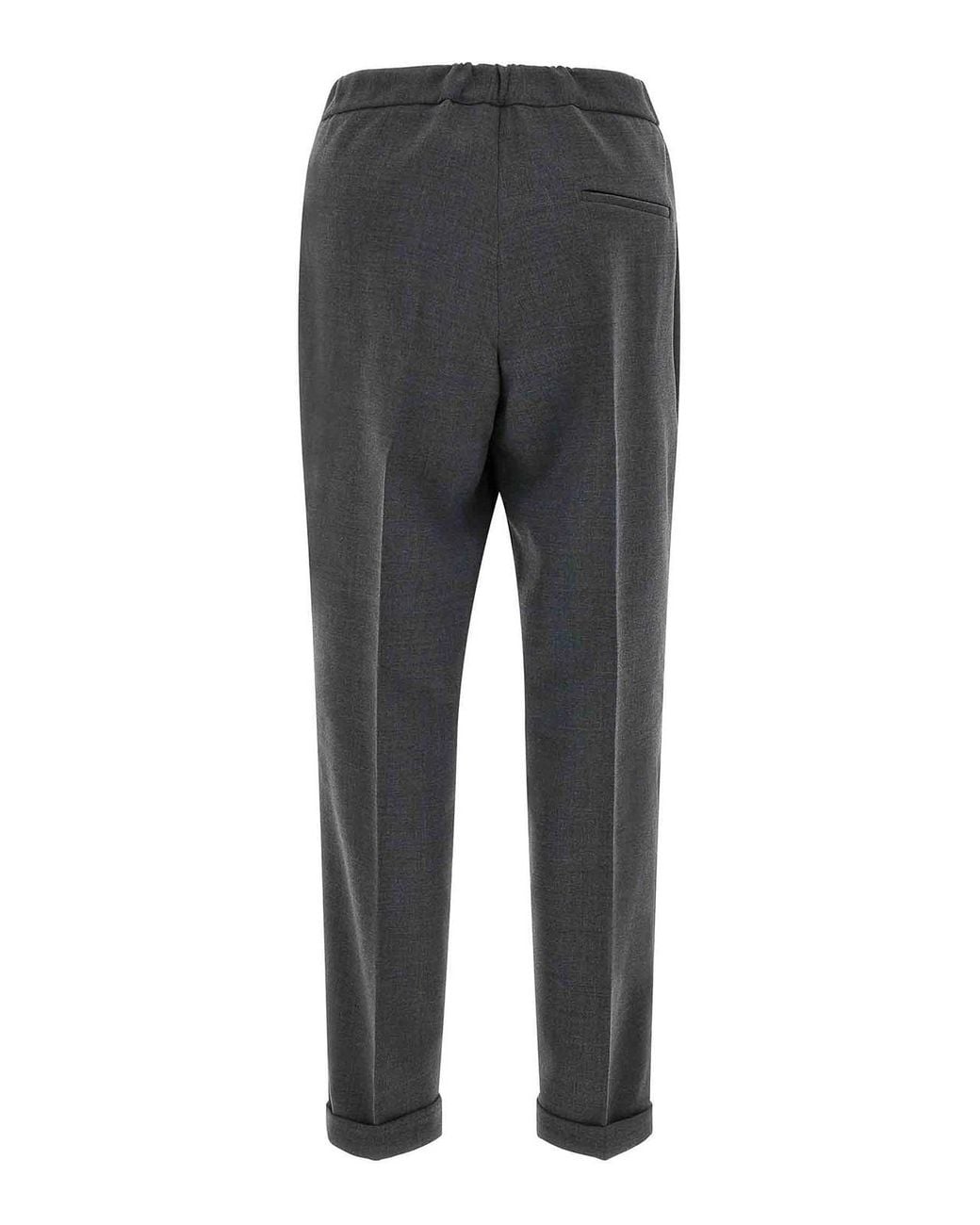 Alberto Biani Gray Cropped Pants