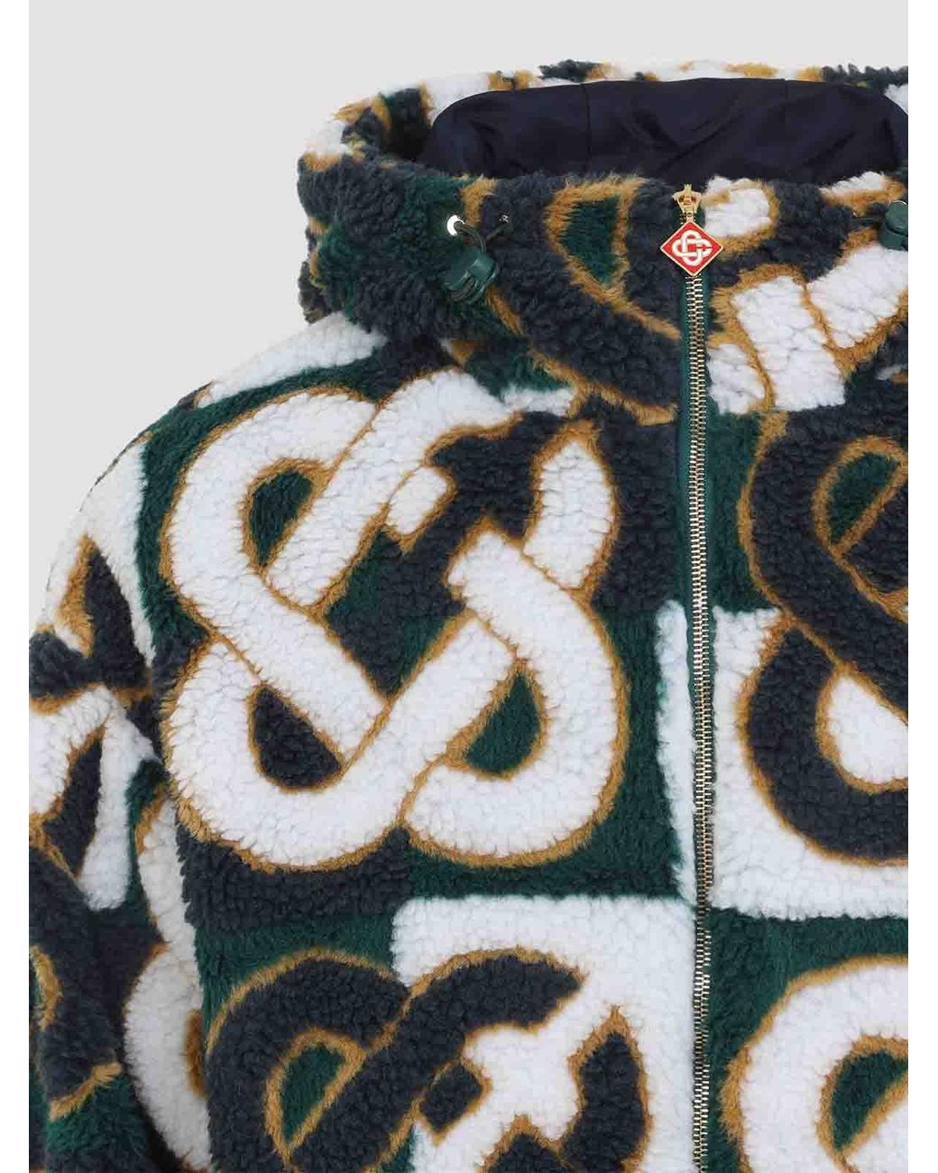 Casablanca Green Fleece Jacket for men