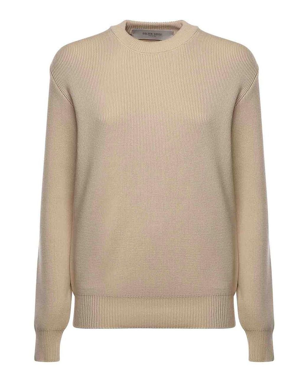 Golden Goose Deluxe Brand Natural Logo Sweater