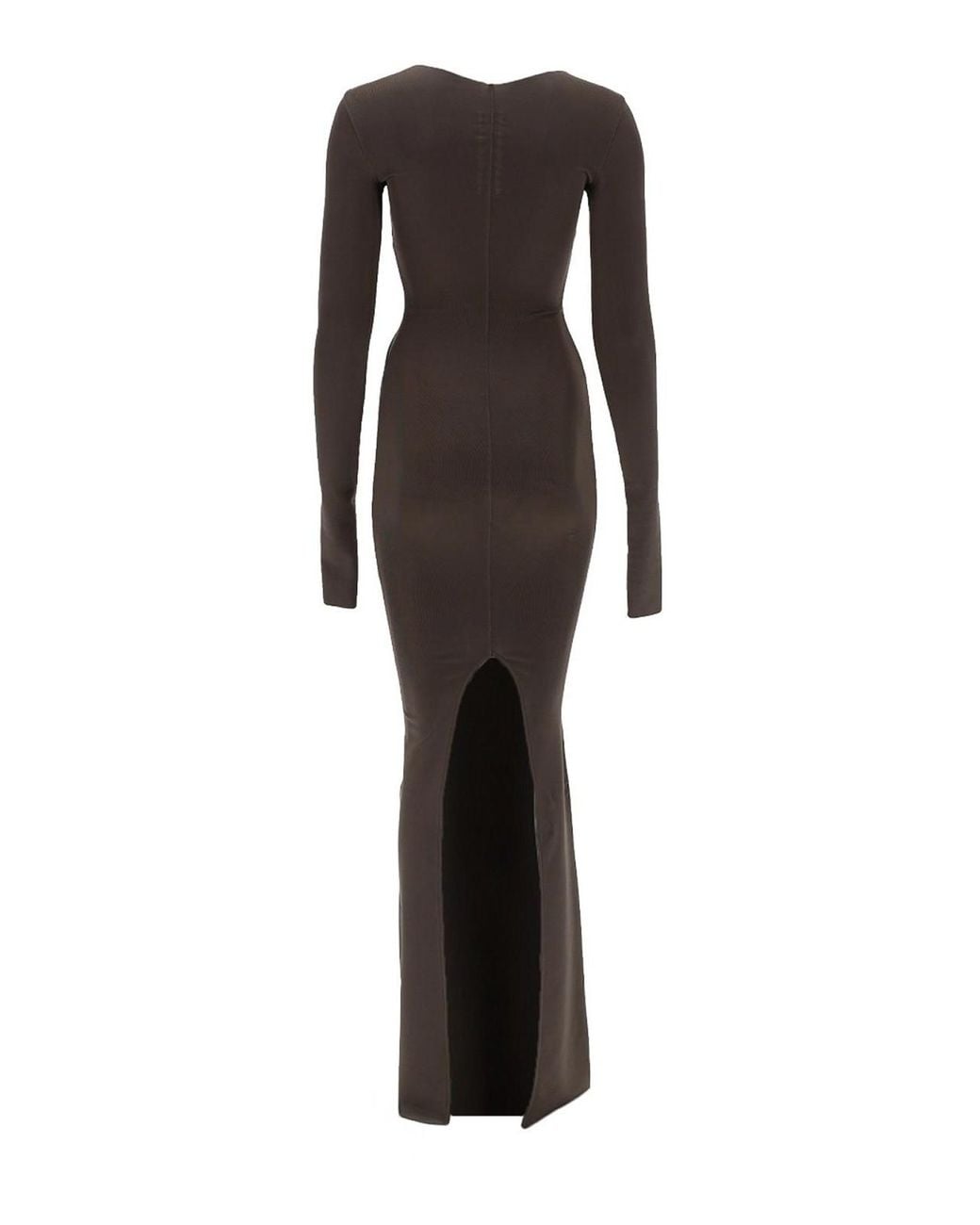 Rick Owens Brown Temple Gown Dress