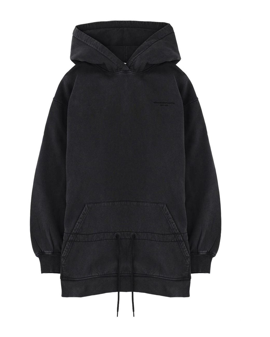 T By Alexander Wang Black Mini Dress With Hood