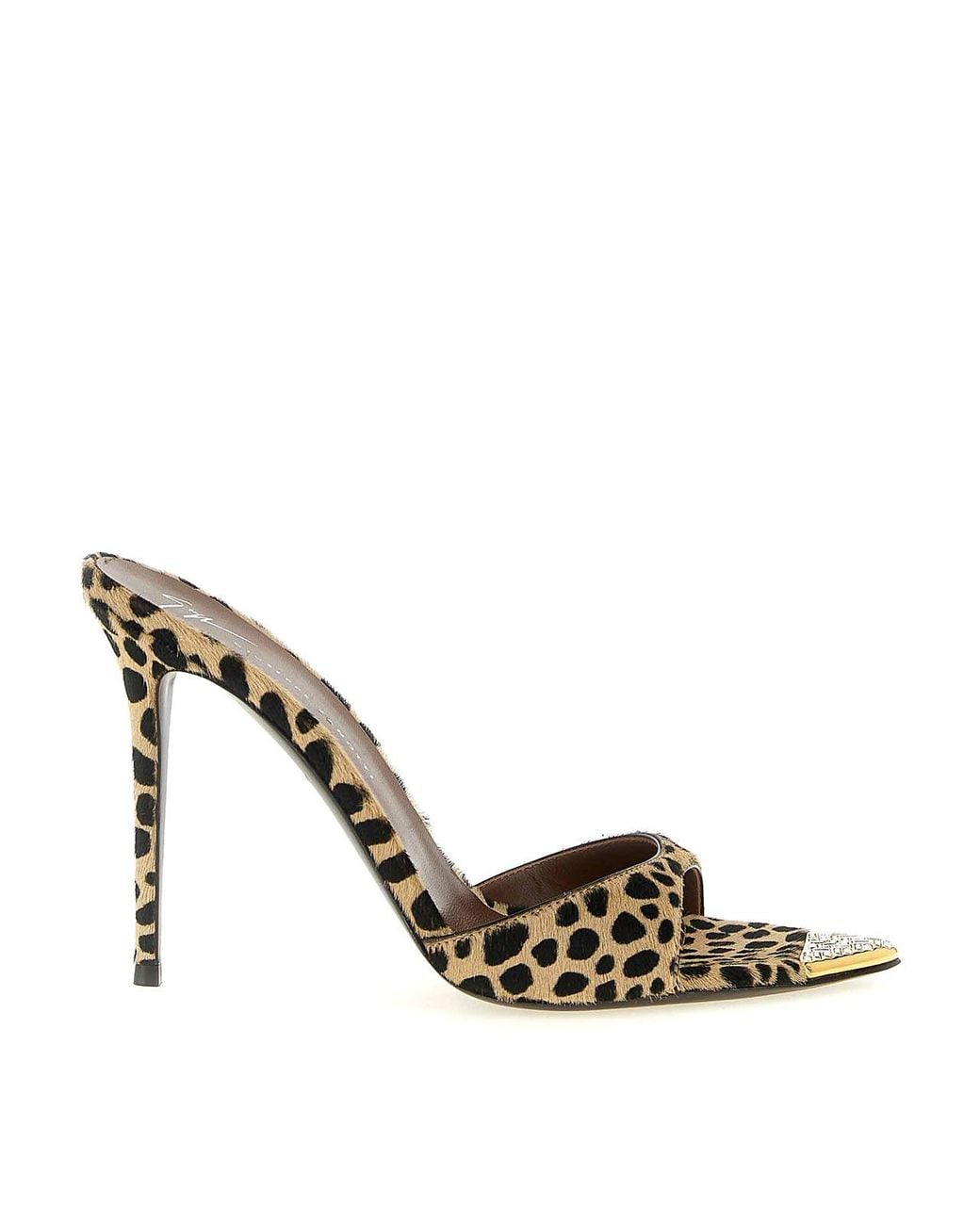 Giuseppe Zanotti Metallic Intriigo Savage' Mules