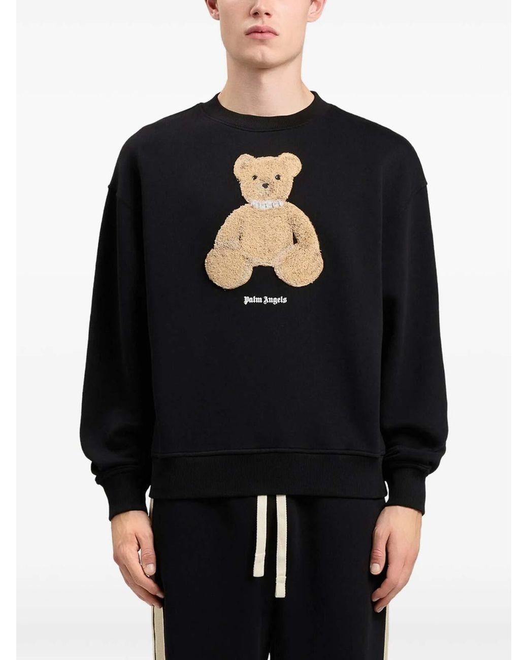 Palm Angels Black Sweatshirt for men