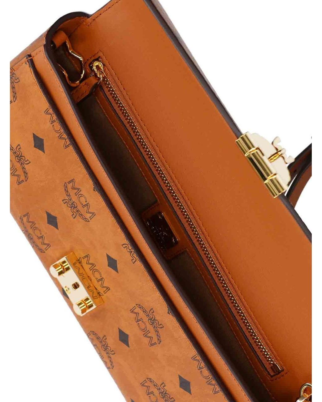 MCM Brown Media Shoulder Bag