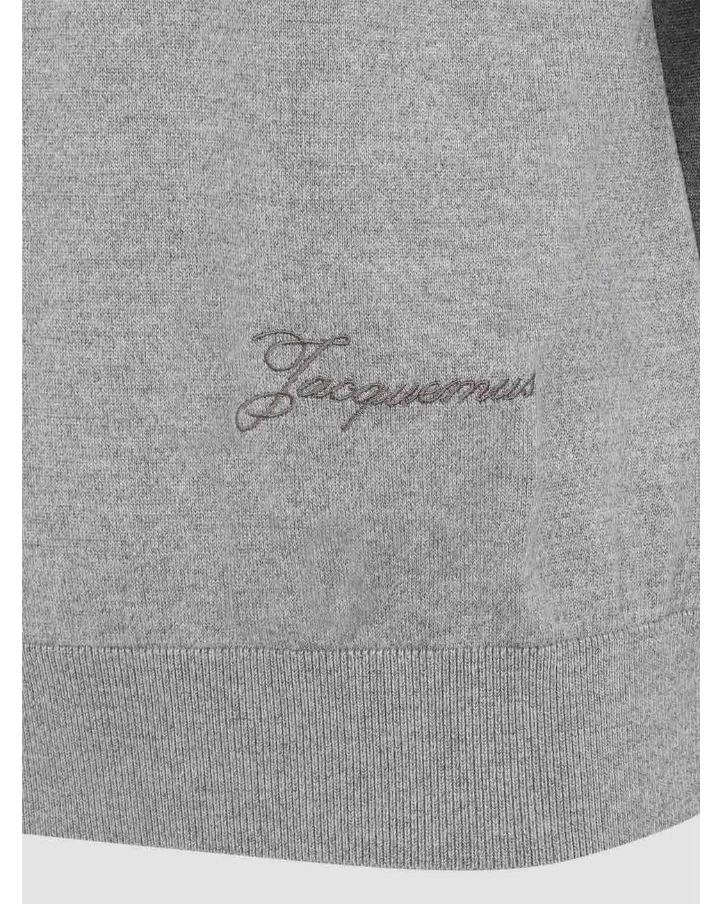 Jacquemus Gray Le Polo Arlequin Polo T-Shirt for men