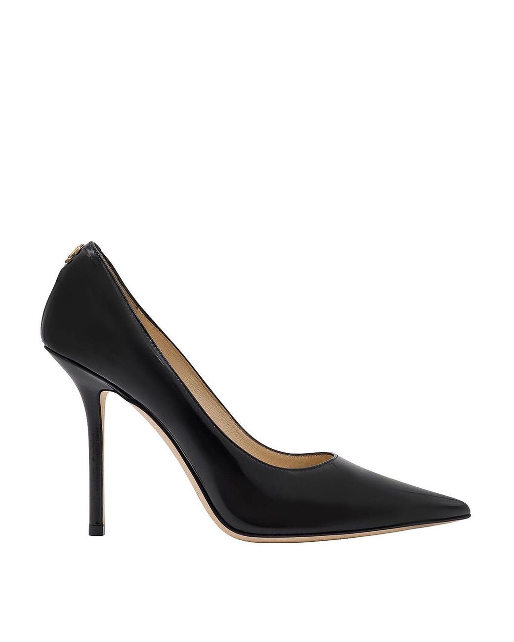 Jimmy Choo Black Patent Leather Dcollet