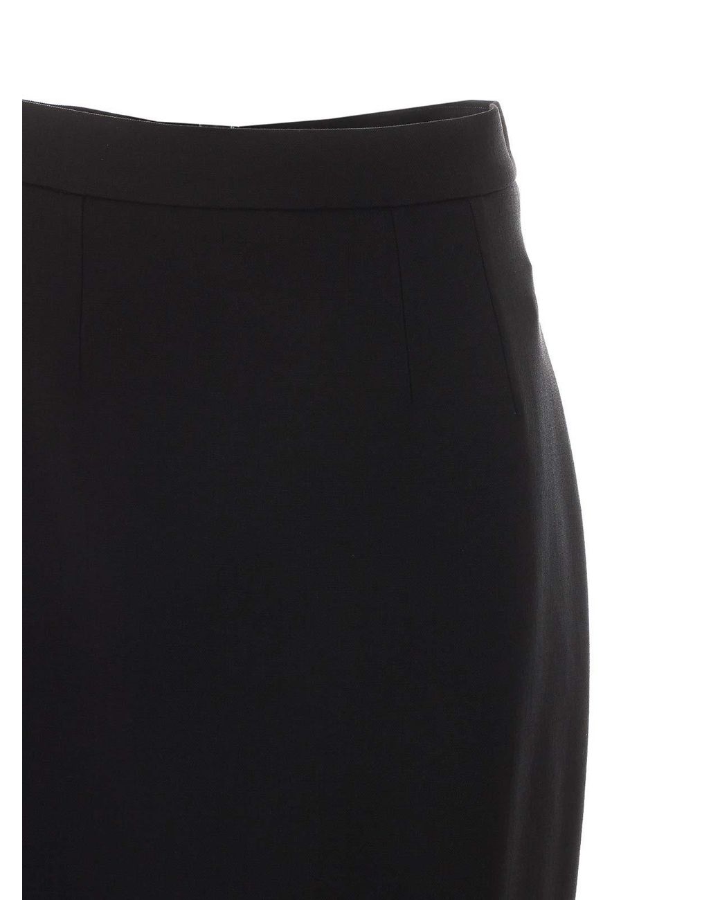 Dolce & Gabbana Black Midi Skirt