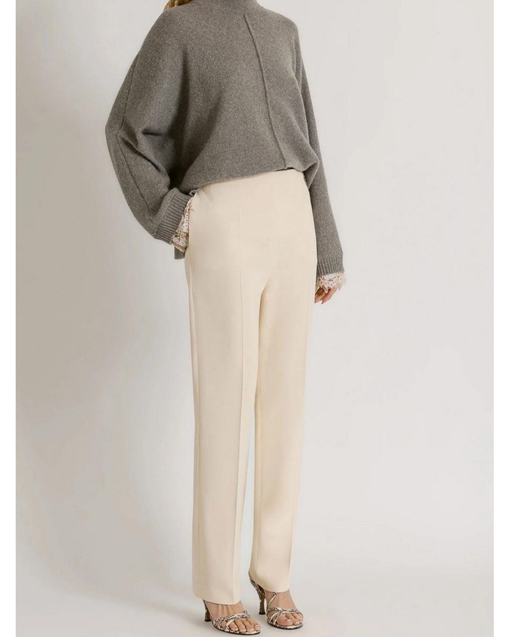 Alberta Ferretti Gray Sweater