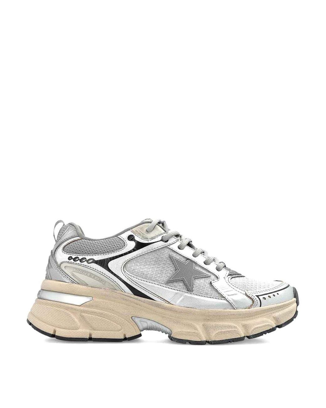 Golden Goose Deluxe Brand White "Lightstar" Sports Shoes