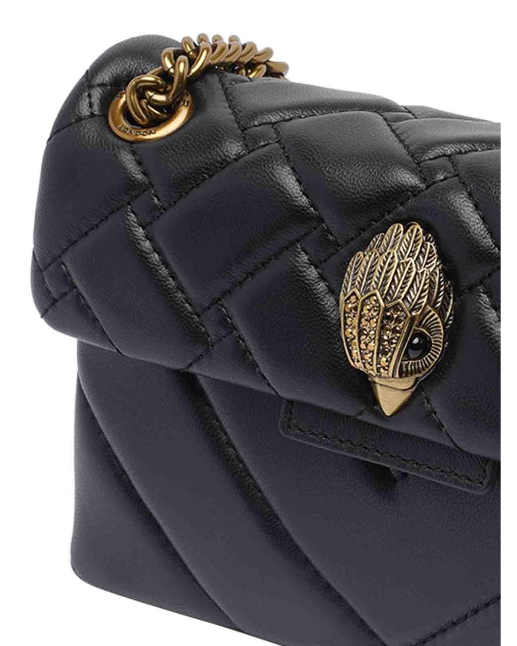 Kurt Geiger Black Mini Kensington Shoulder Bag