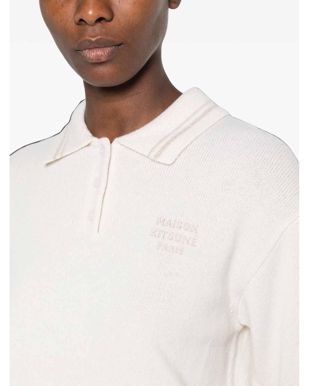 Maison Kitsuné White Sweater