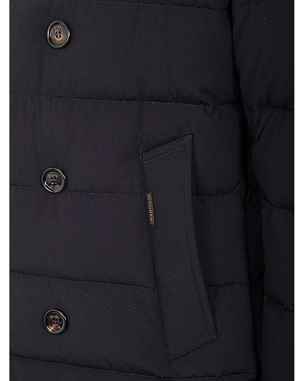 Moorer Blue Florio Kn Bomber Jacket for men