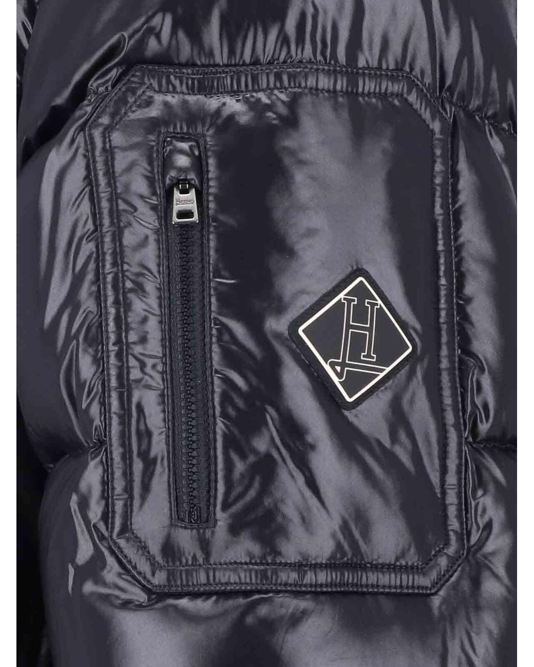 Herno Black Down Jacket for men