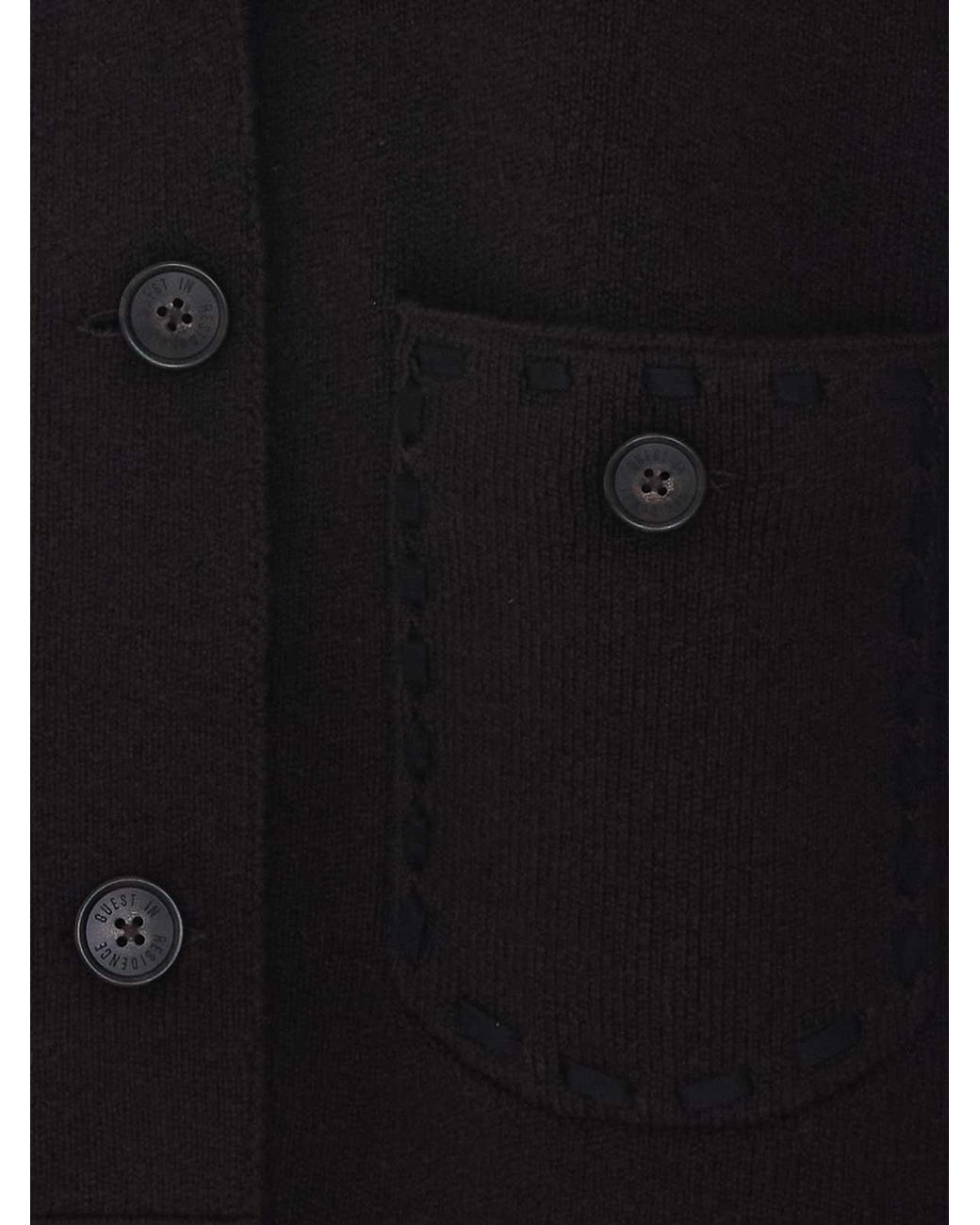 Guest In Residence Black Western Knitted Cardigan