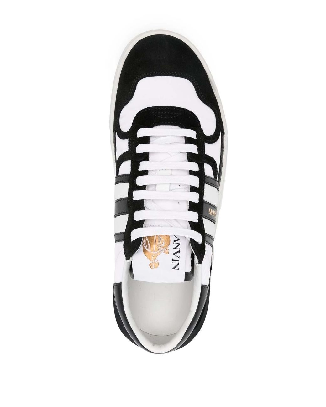 Lanvin Black Clay Sneakers With Nylon Shoes
