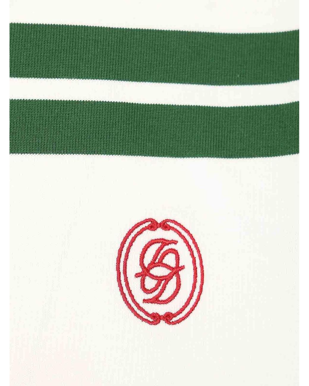 Drole de Monsieur Green D Mirror Striped Polo for men