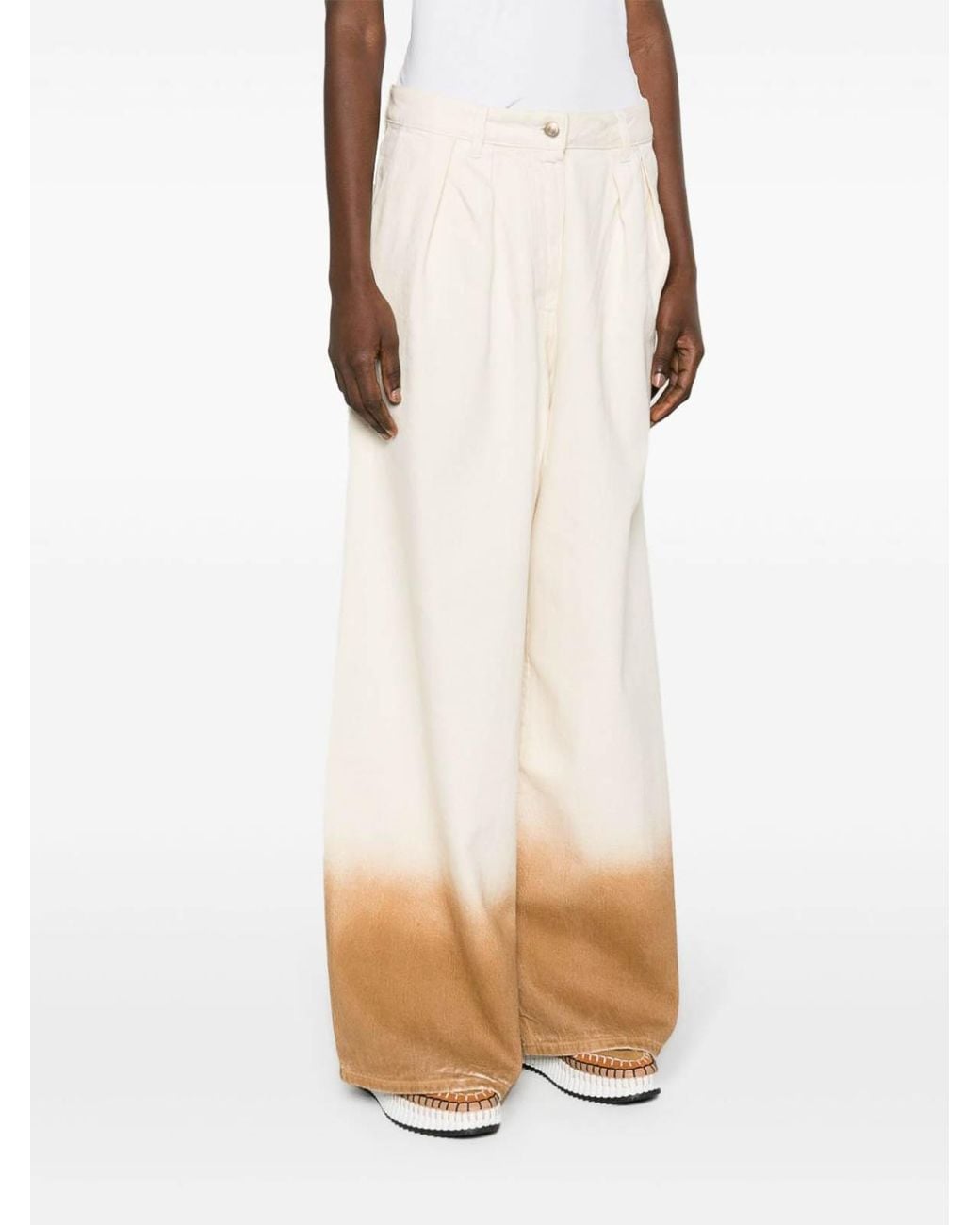 Alanui Natural Bootcut Jeans