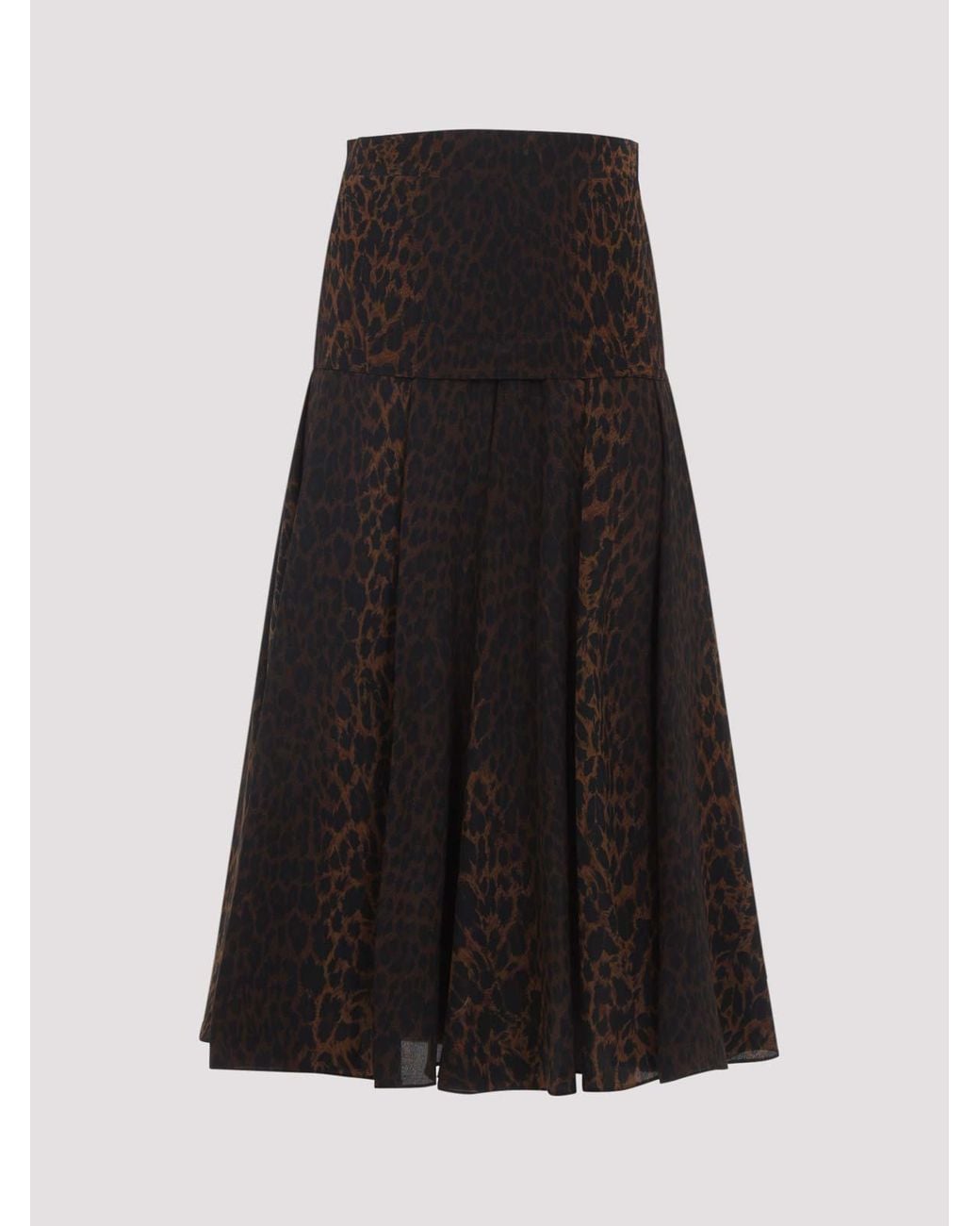 Balenciaga Black Godet Skirt