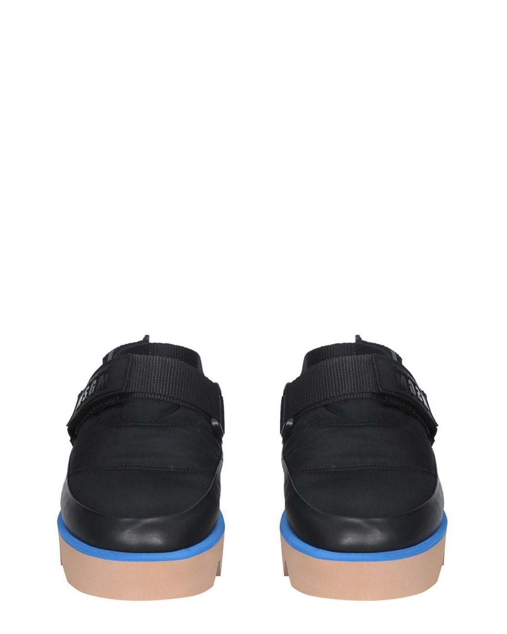 MSGM Black Puffed Sandals