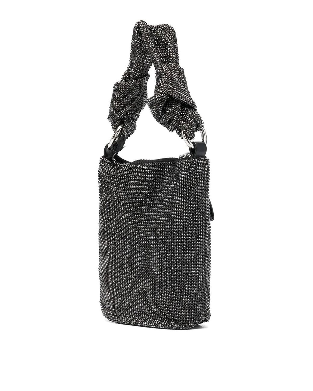Karl Lagerfeld Black Knotted Bucket Bag