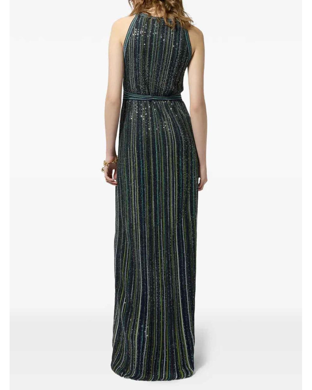 Missoni Green Dark Sleeveless Long Dress