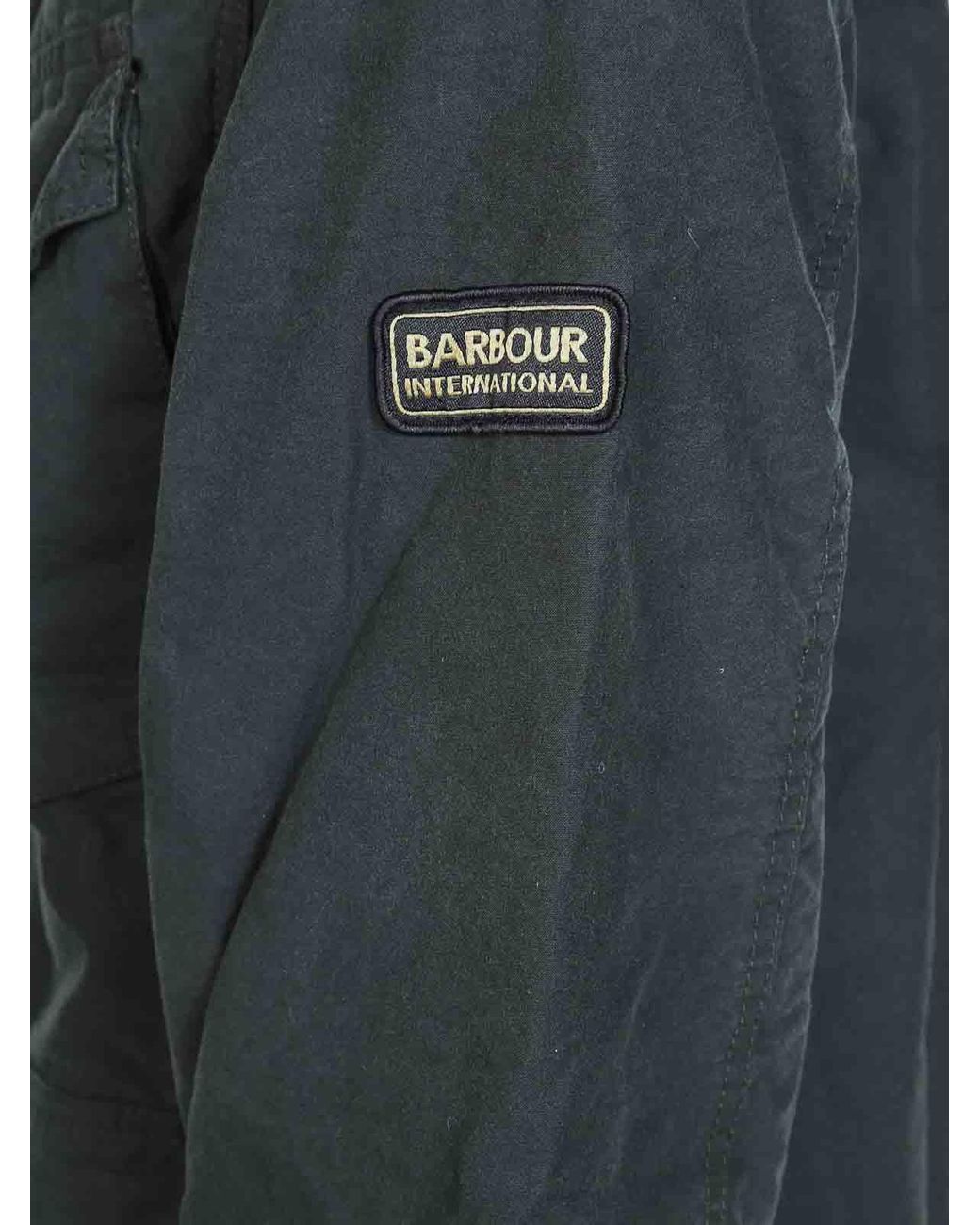 Barbour Blue Winter Drifter Washed Wax Jkt for men