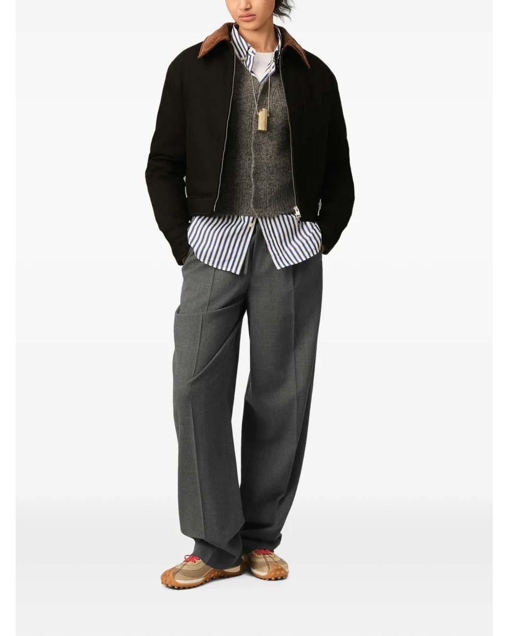 Pantalón Casual AMI de hombre de color Gray