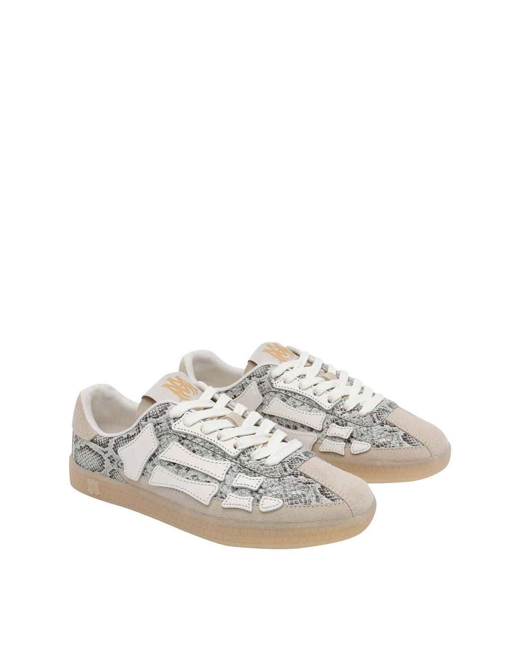 Amiri White Snake Pacific Bones Sneakers