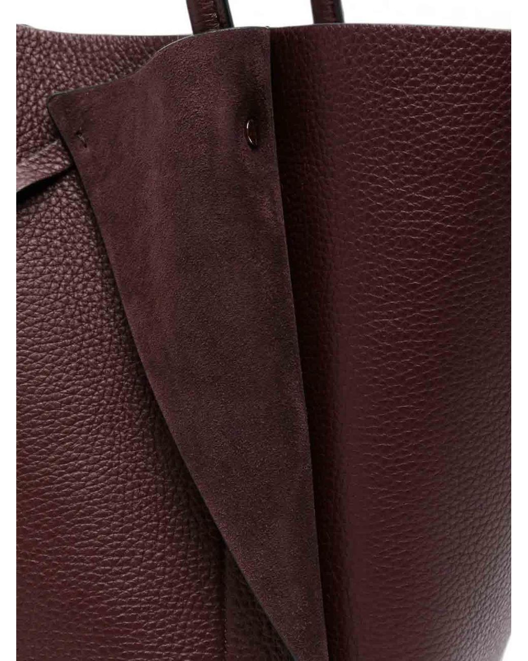 Gabriela Hearst Purple Marija Grained-Leather Tote Bag