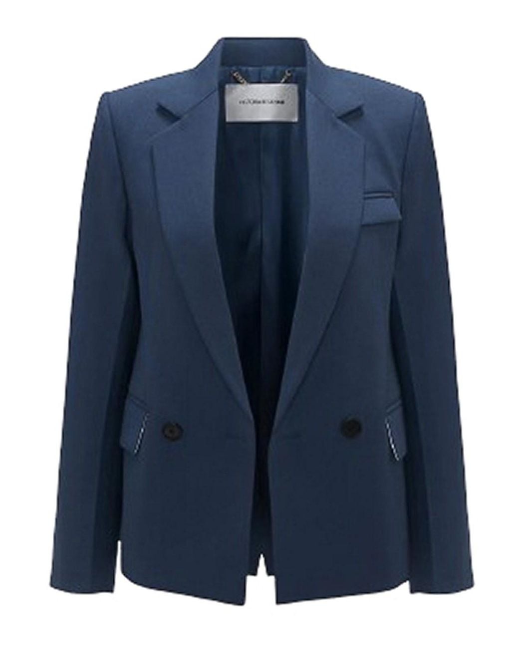 Victoria Beckham Blue Double Breasted Jacket