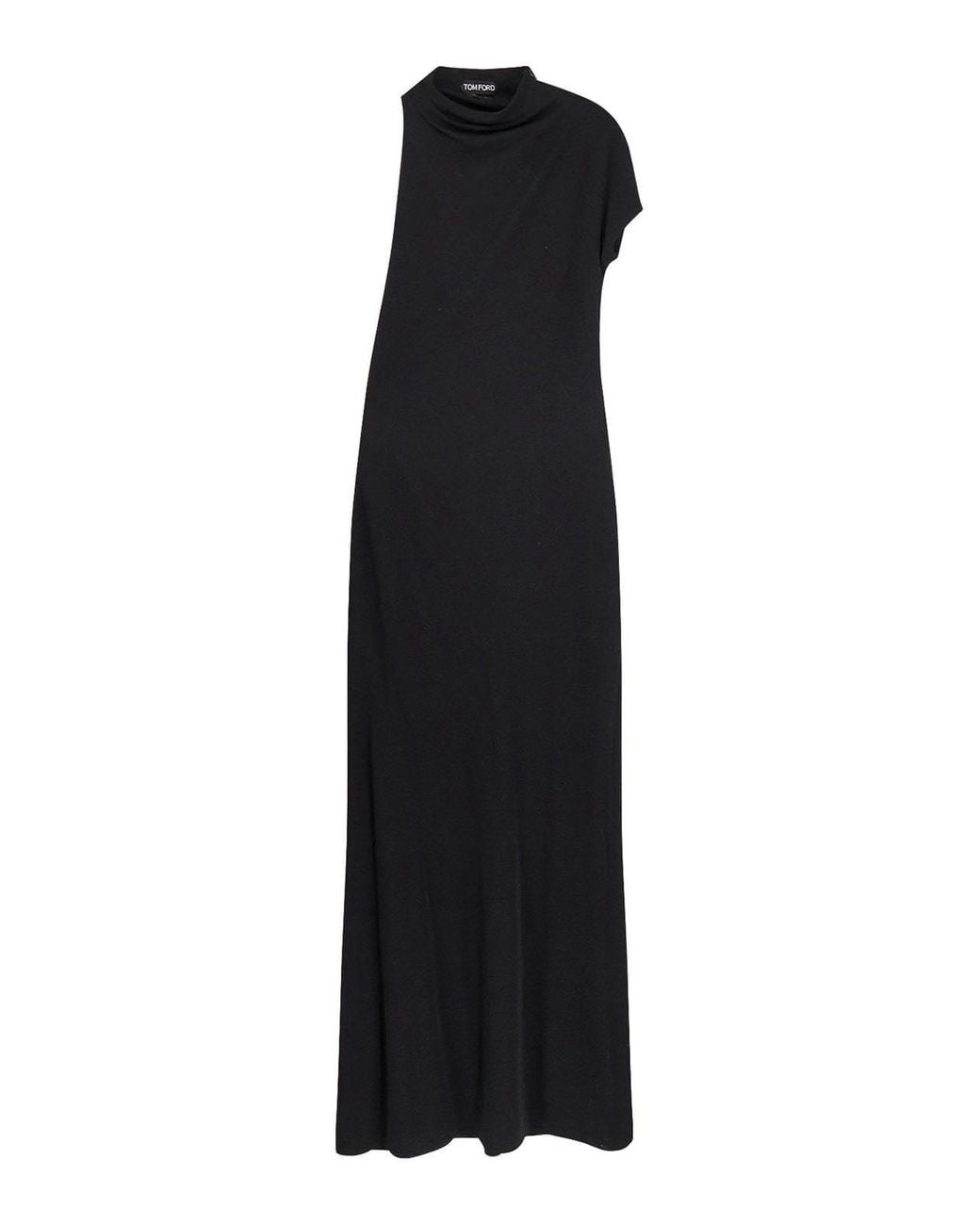 Tom Ford Black One-Shoulder Evening Gown