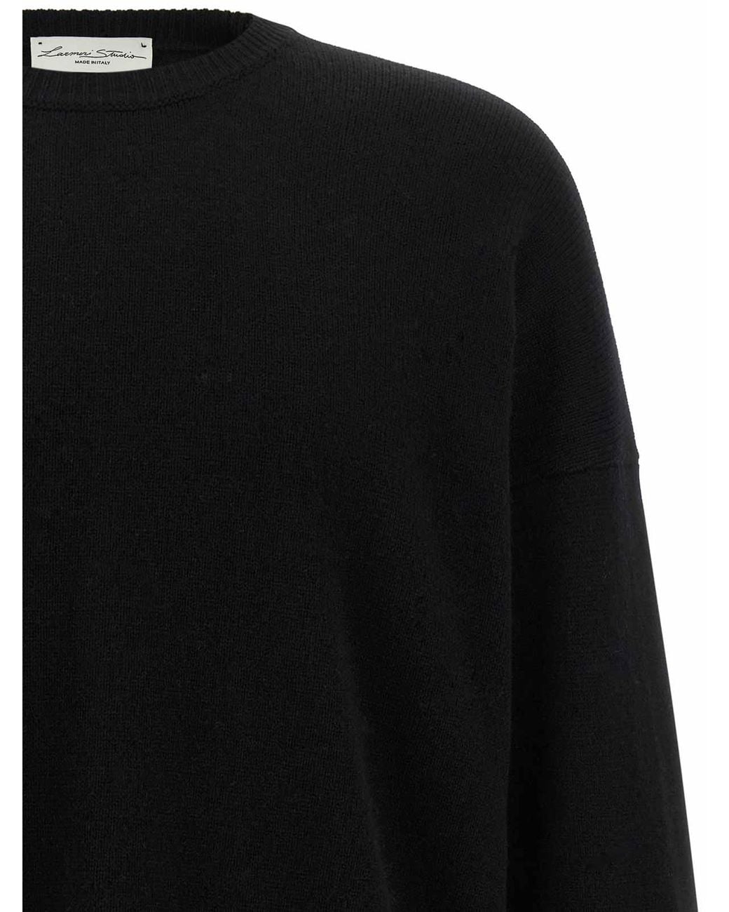 Pull Col Rond LARMERI STUDIO en coloris Black