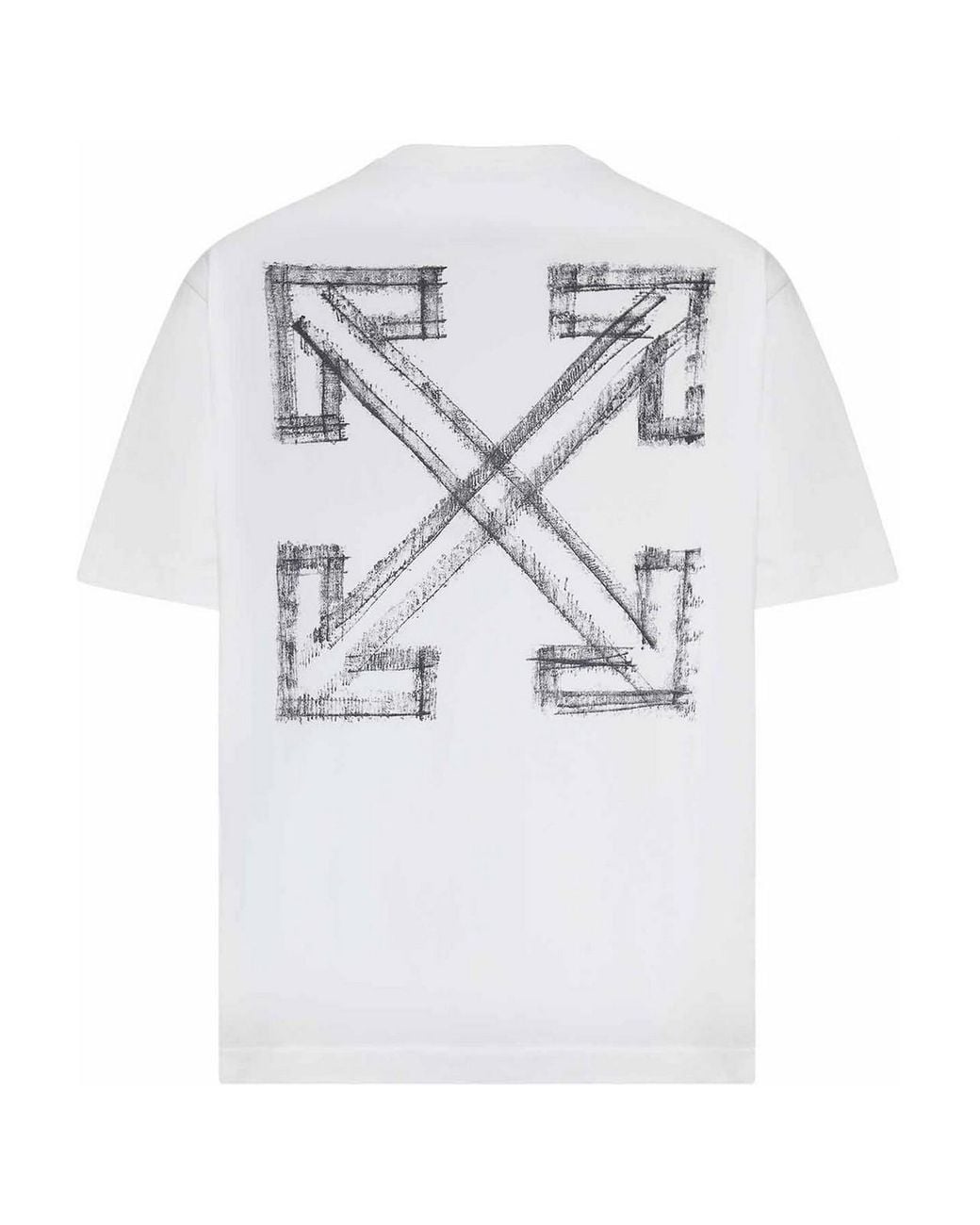 Off-White c/o Virgil Abloh White T-Shirt With Logo And Arrow Sketch Print for men