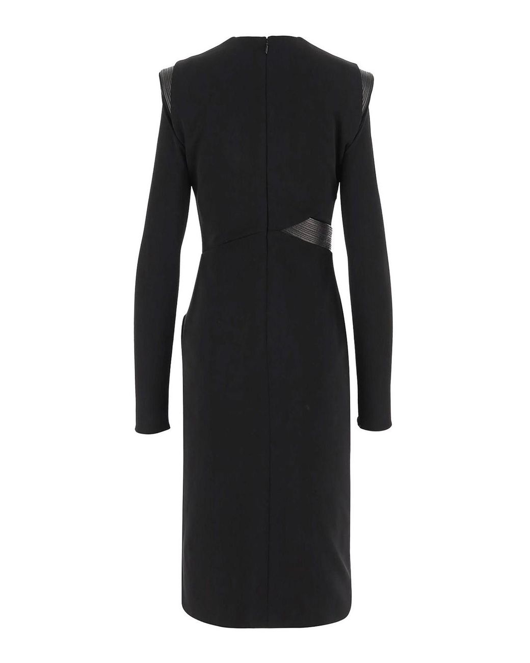 Versace Black Crepe Mini Dress With V-Neck
