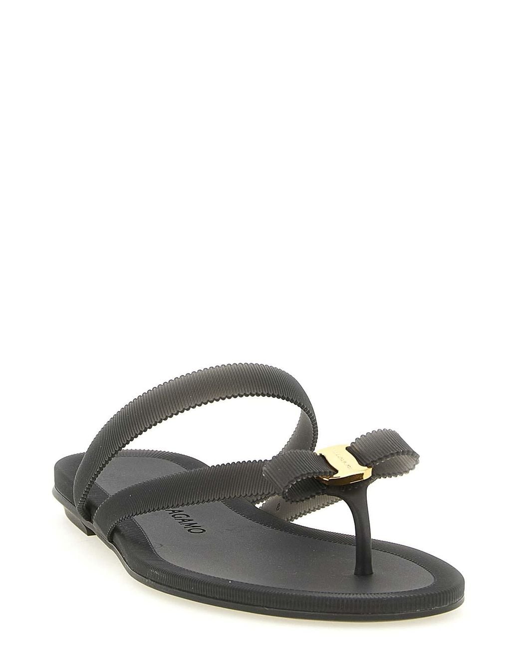 Ferragamo Black Sandals