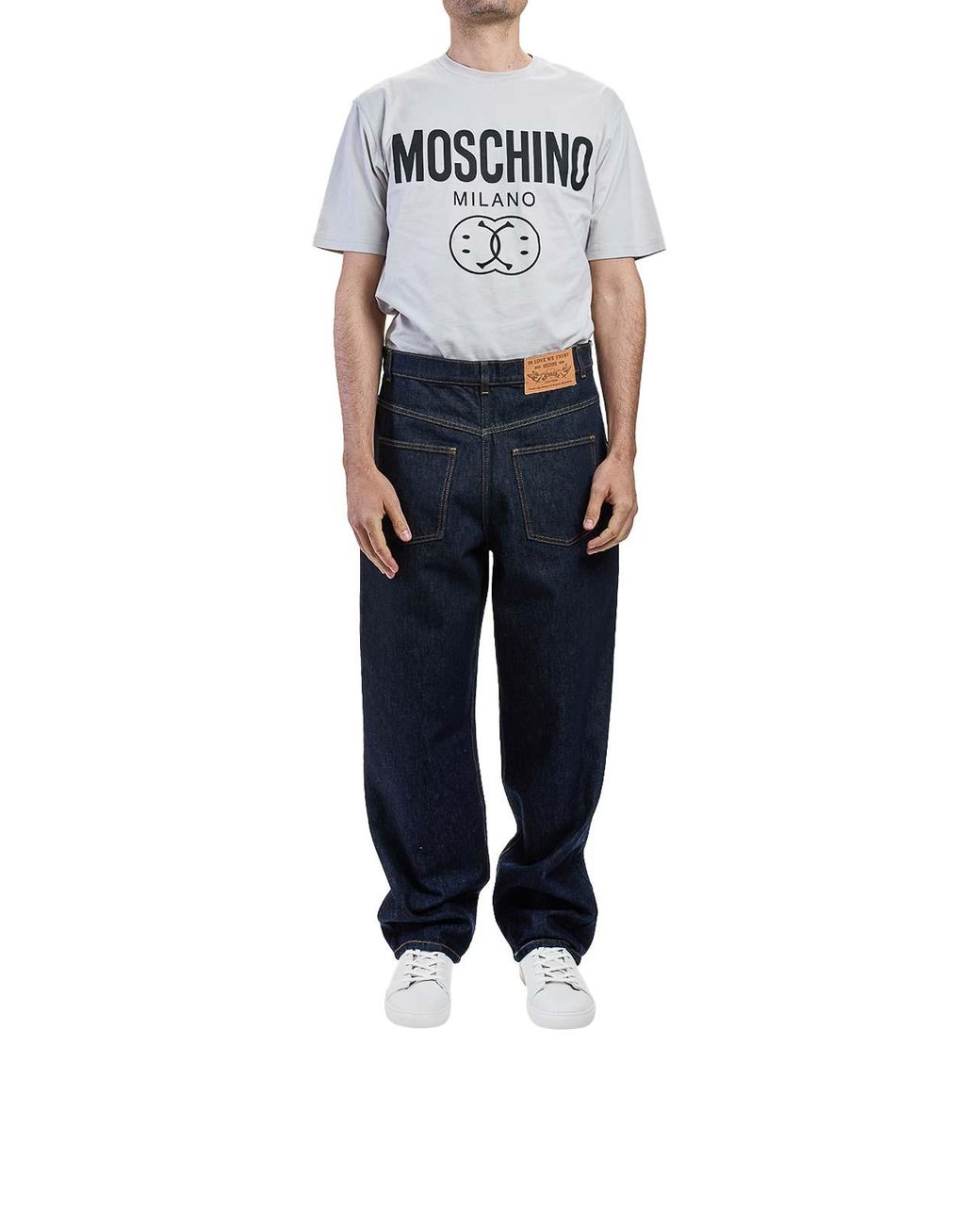 Moschino Blue Back To Back Jeans for men