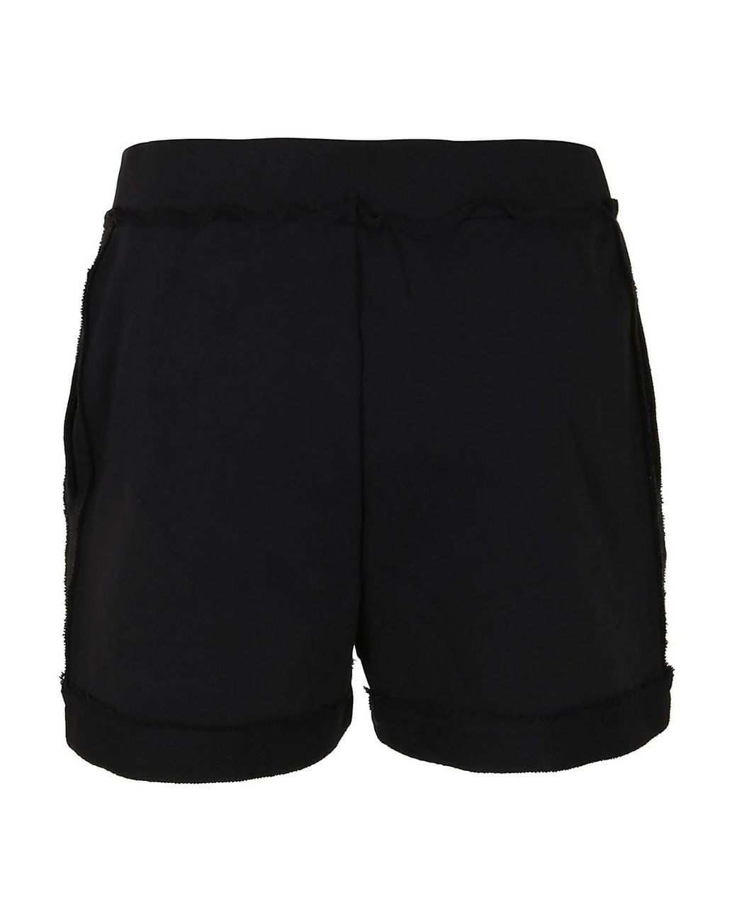 Moschino Black Teddy Logo Cotton Shorts
