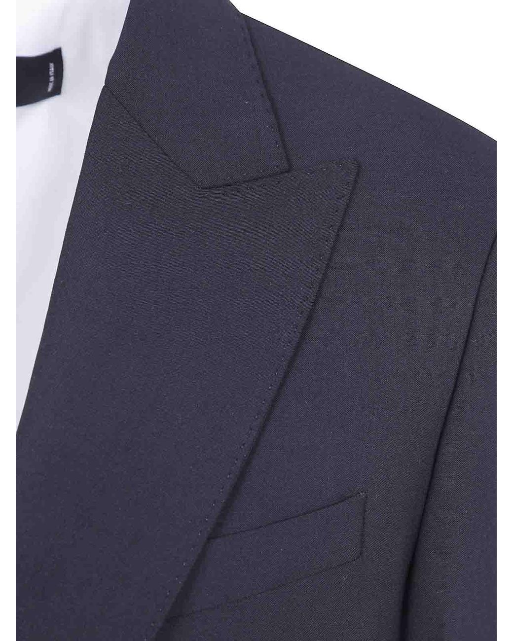 DSquared² Blue Wool Over Jacket