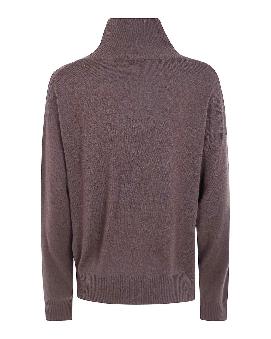 Seventy Brown Wool Cashmere Blend Turtle Neck Sweater