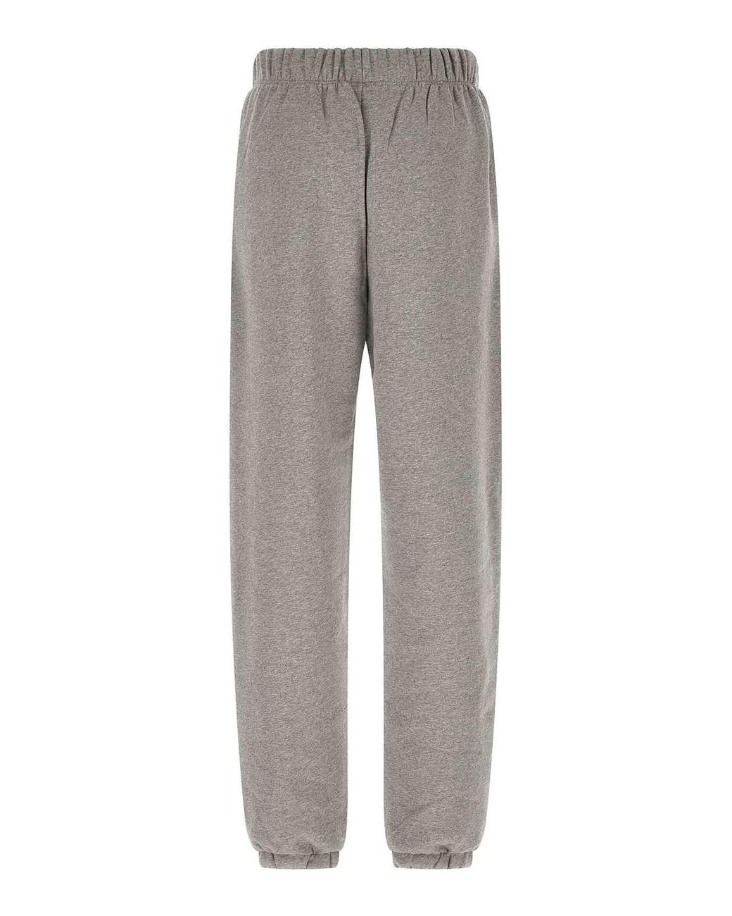The Attico Gray Logo Embroidery Joggers